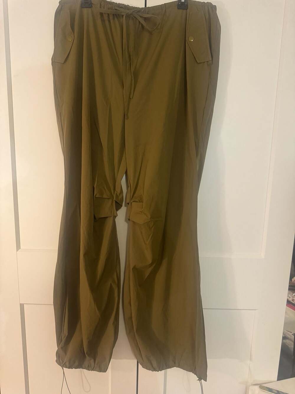 Princess Polly Somers Parachute Pants in Khaki